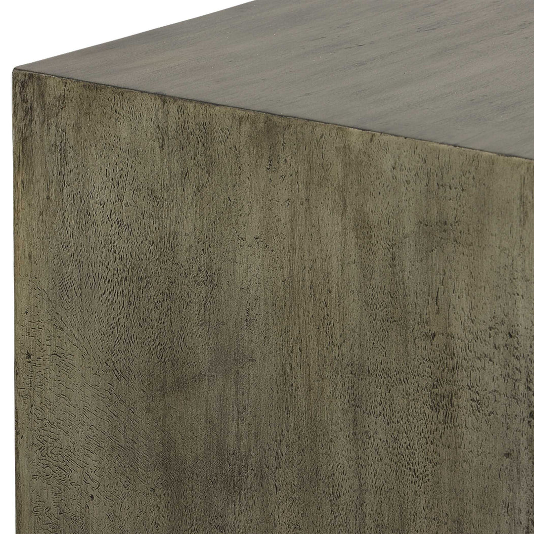 American Home Furniture Uttermost Kareem Modern Gray Coffee Table