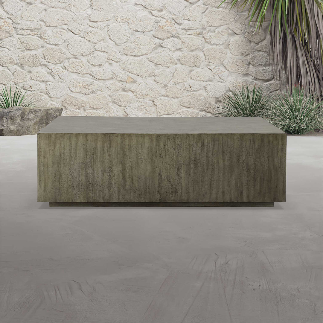 American Home Furniture Uttermost Kareem Modern Gray Coffee Table