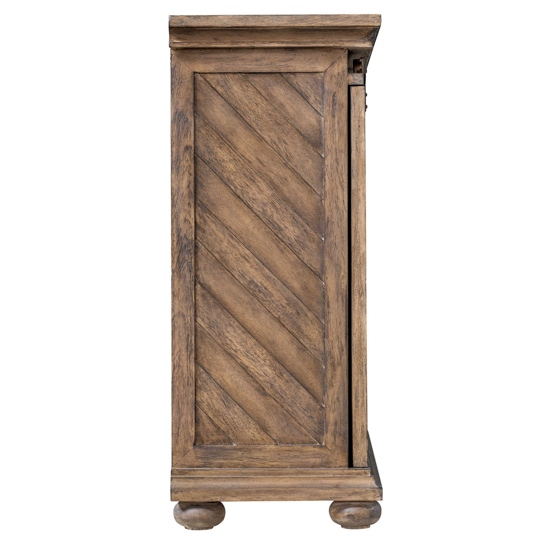 American Home Furniture Uttermost Primalia Barn Door Media Console