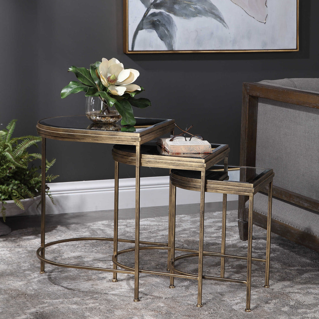 American Home Furniture Uttermost India Nesting Tables Set of 3