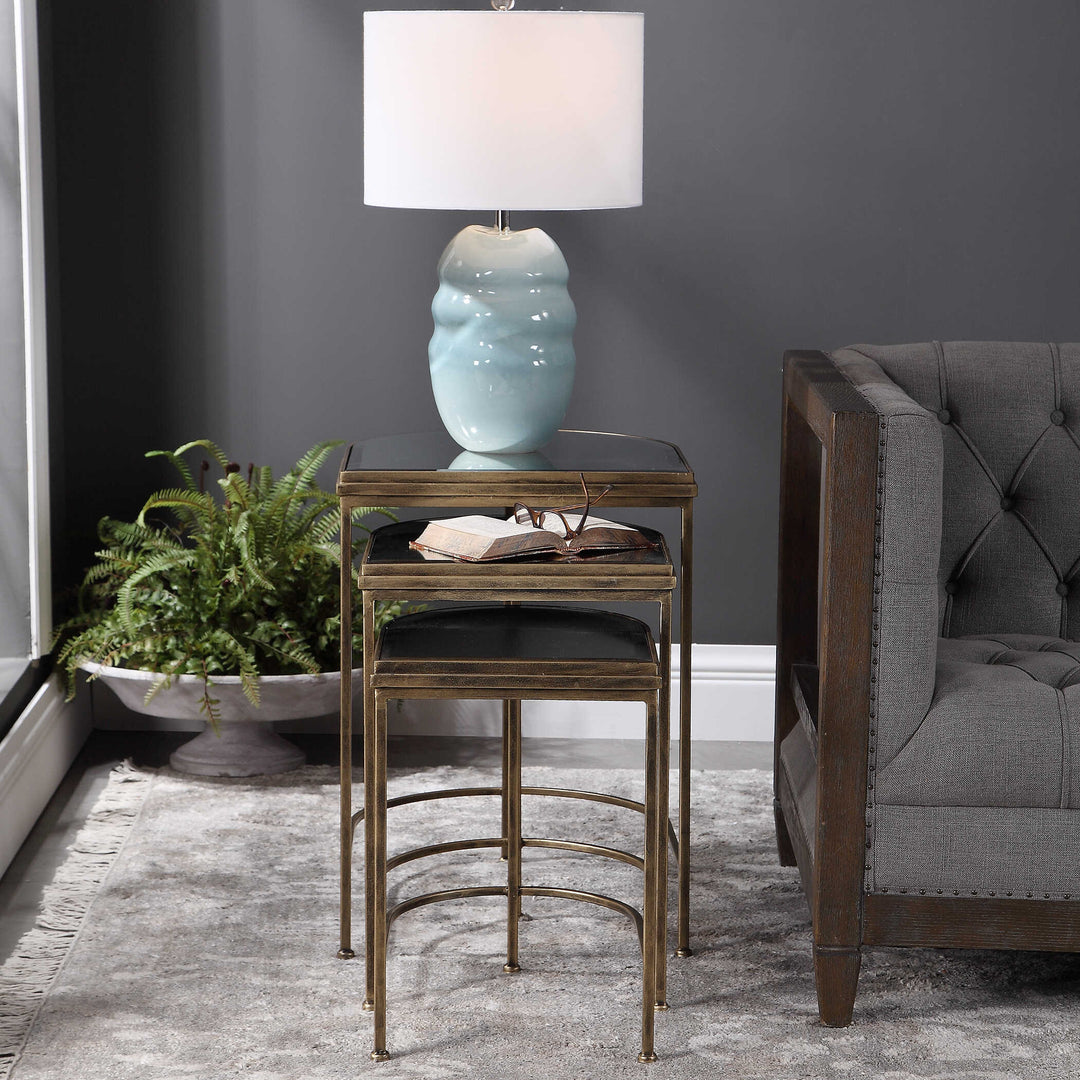 American Home Furniture Uttermost India Nesting Tables Set of 3