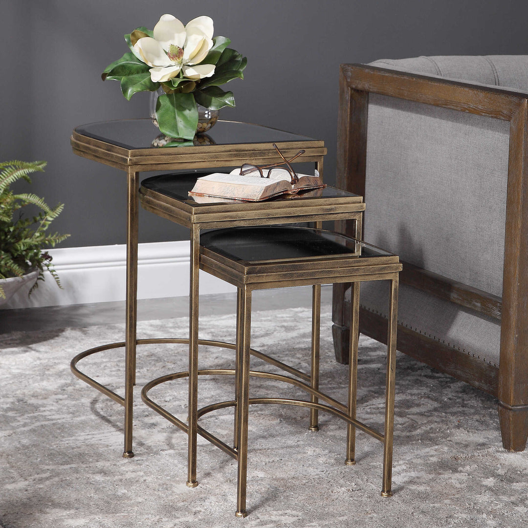 American Home Furniture Uttermost India Nesting Tables Set of 3