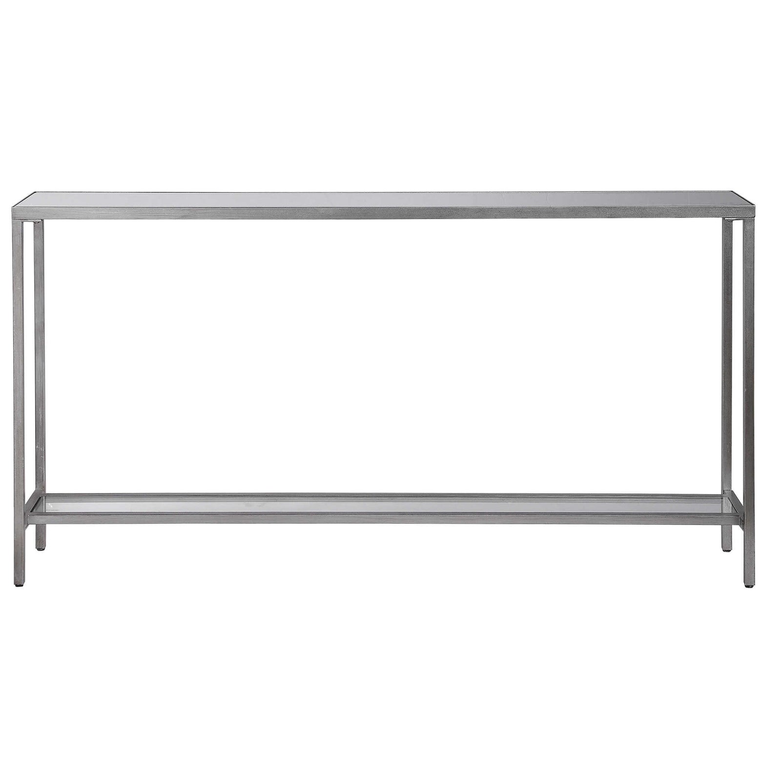 American Home Furniture Uttermost Hayley Silver Console Table