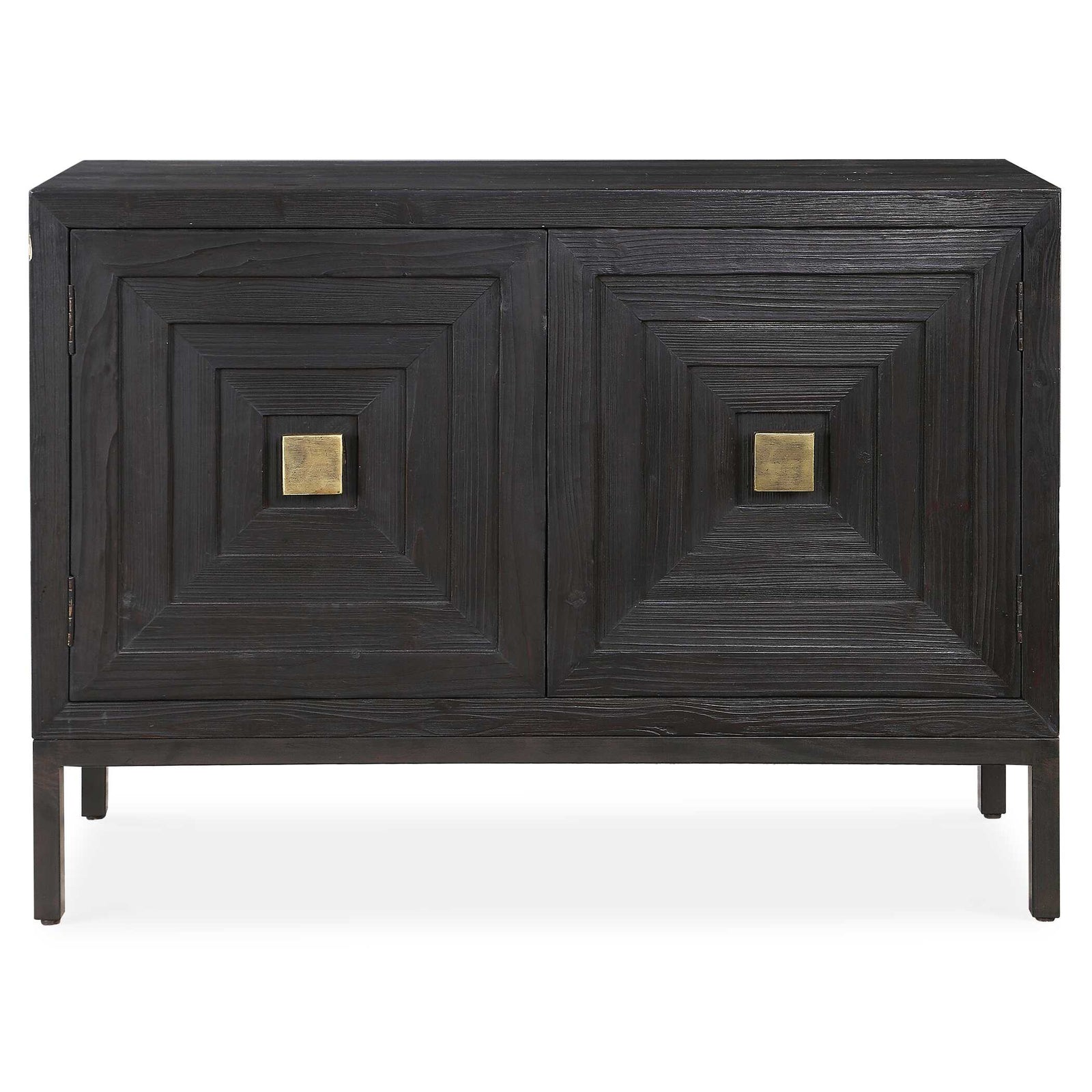 American Home Furniture Uttermost Aiken Dark Walnut 2 Door Cabinet