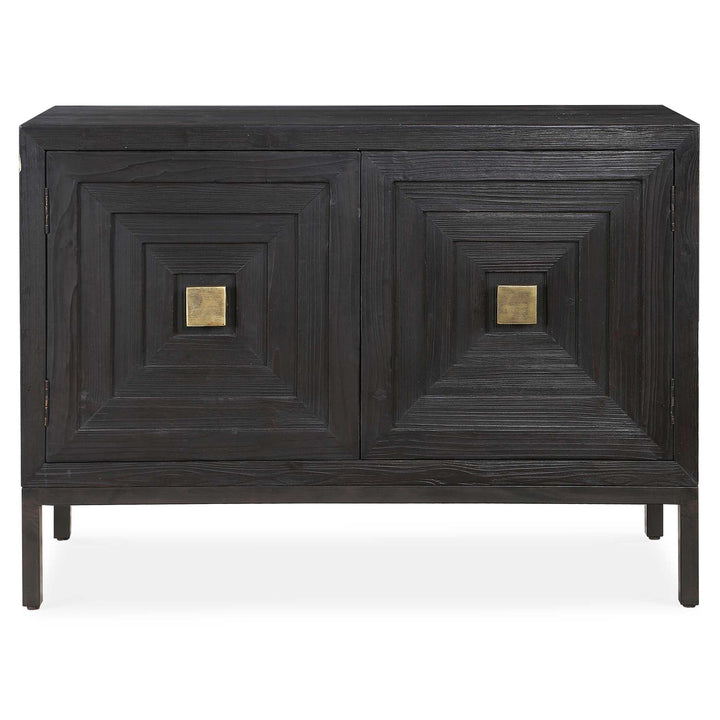 American Home Furniture Uttermost Aiken Dark Walnut 2 Door Cabinet