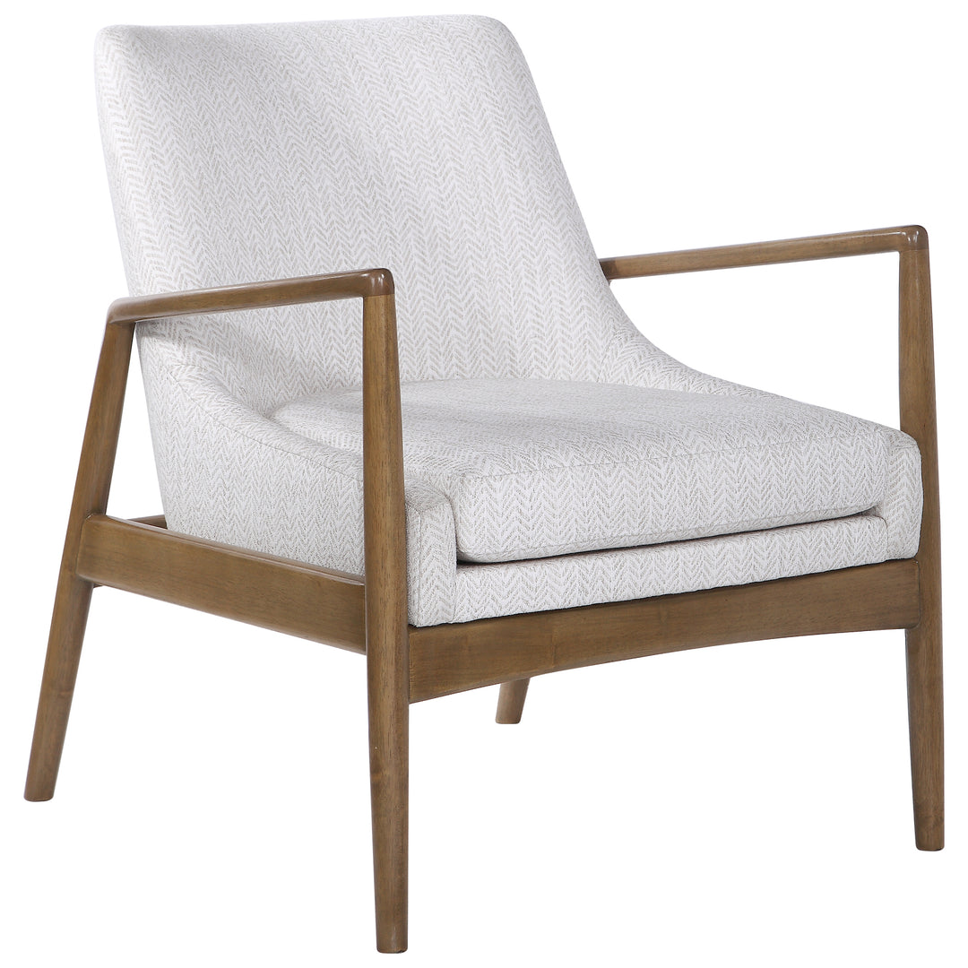American Home Furniture Uttermost Bev White Accent Chair