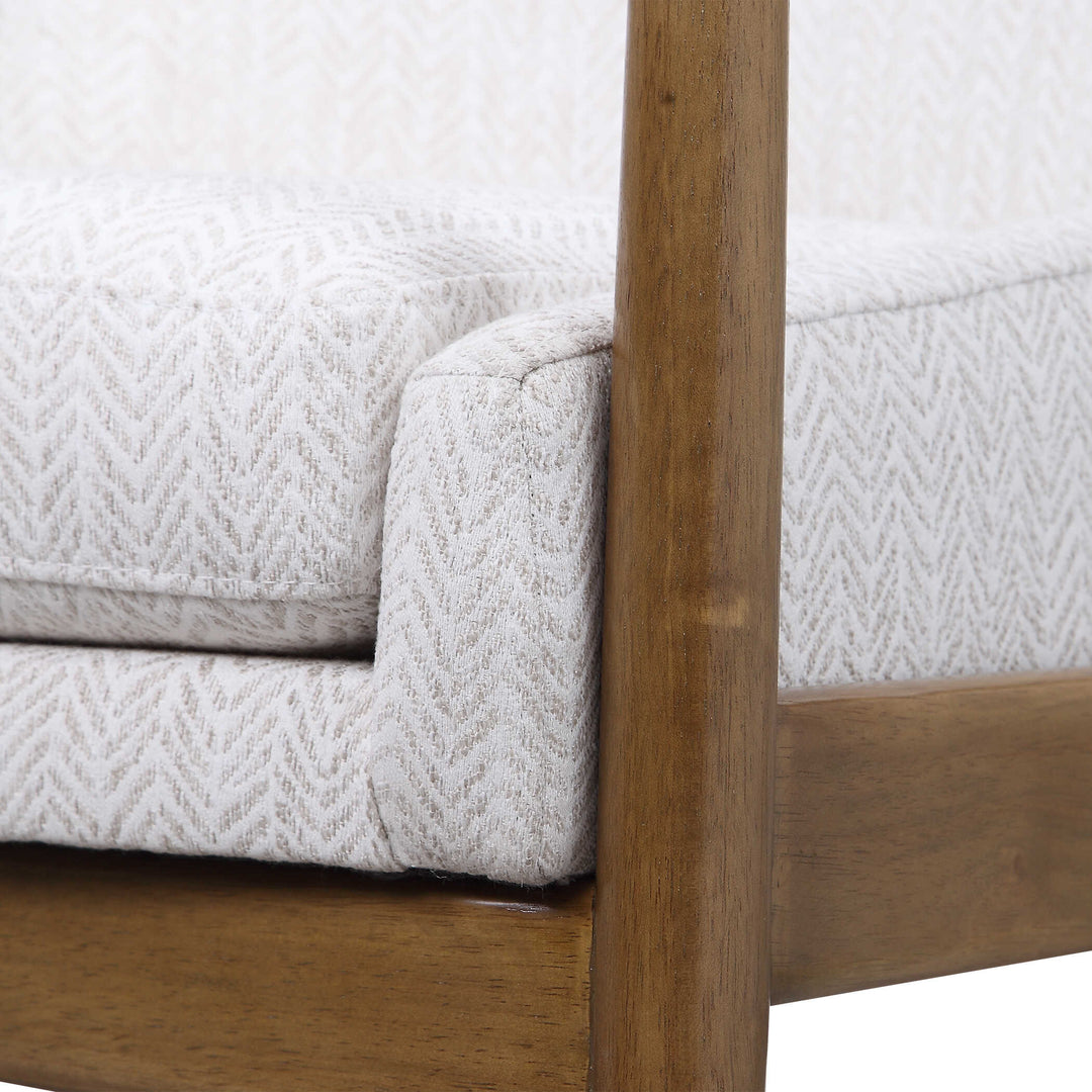 American Home Furniture Uttermost Bev White Accent Chair