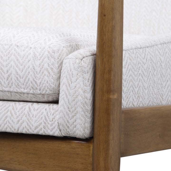 American Home Furniture Uttermost Bev White Accent Chair