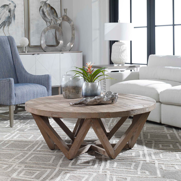 American Home Furniture Uttermost Kendry Reclaimed Wood Coffee Table