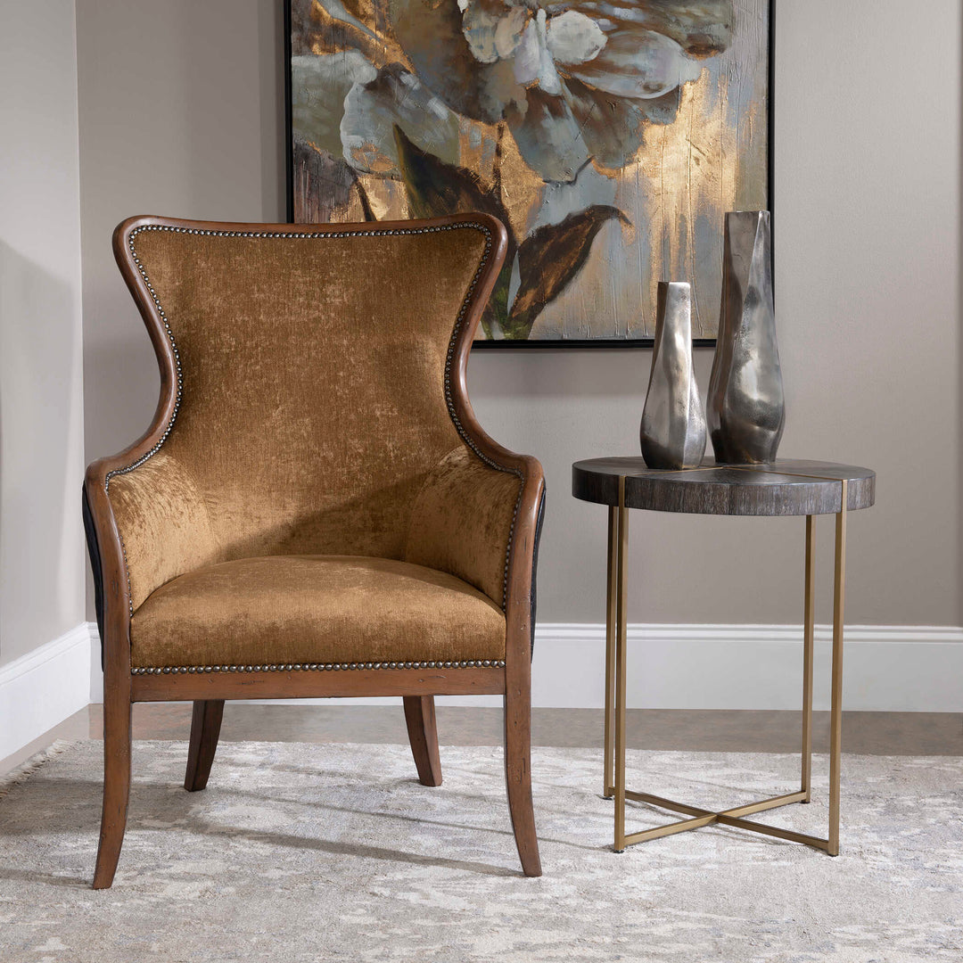 American Home Furniture Uttermost Taja Round Accent Table