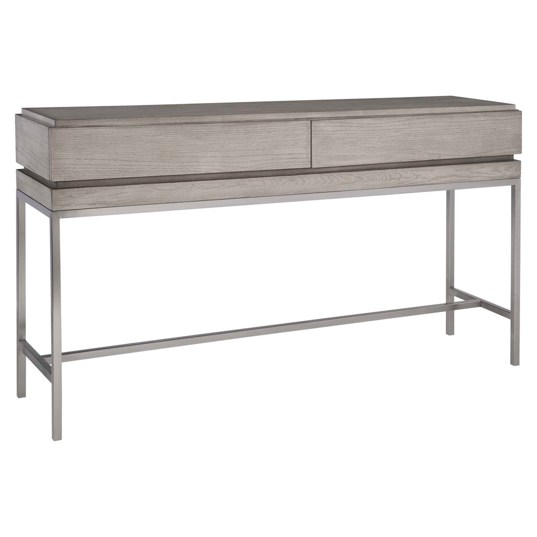 American Home Furniture Uttermost Kamala Gray Oak Console Table