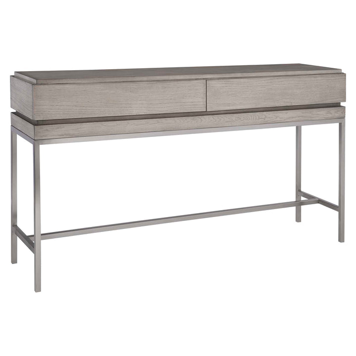 American Home Furniture Uttermost Kamala Gray Oak Console Table