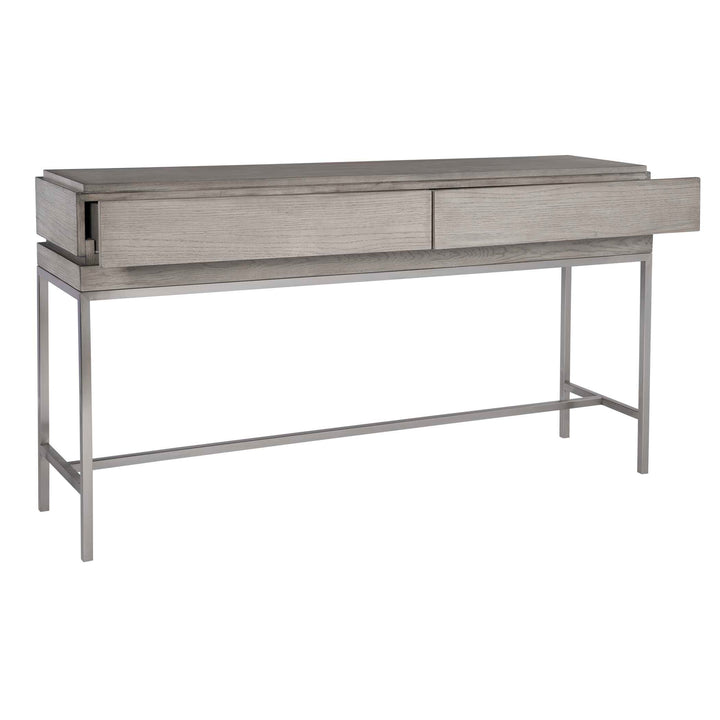 American Home Furniture Uttermost Kamala Gray Oak Console Table