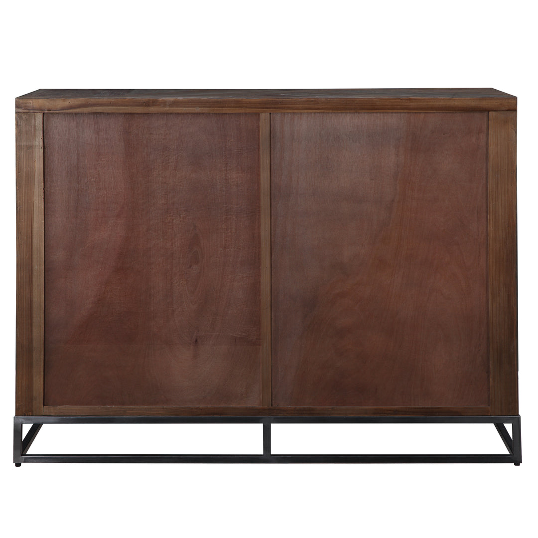 American Home Furniture Uttermost Evros Reclaimed Wood 2 Door Cabinet