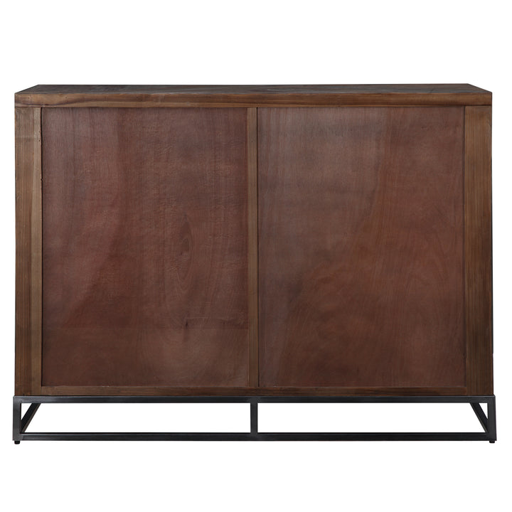 American Home Furniture Uttermost Evros Reclaimed Wood 2 Door Cabinet