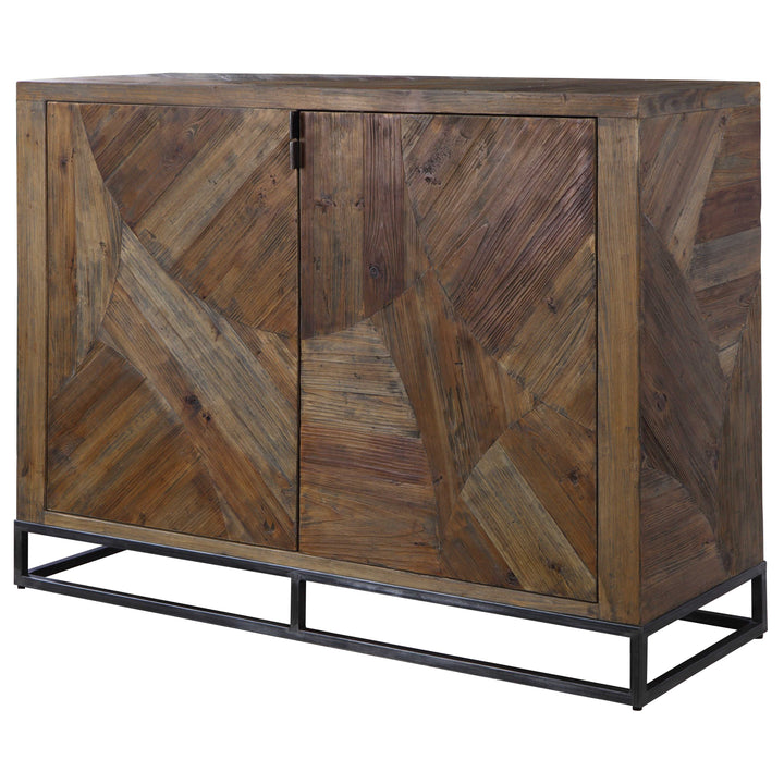 American Home Furniture Uttermost Evros Reclaimed Wood 2 Door Cabinet