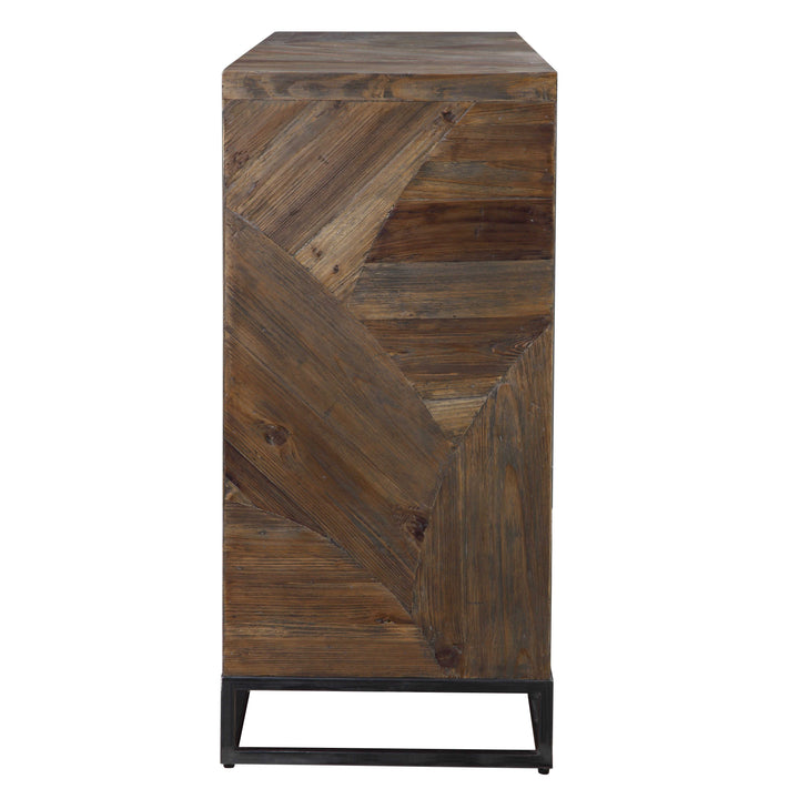 American Home Furniture Uttermost Evros Reclaimed Wood 2 Door Cabinet