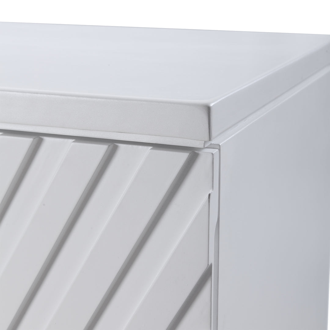 American Home Furniture Uttermost Colby White Drawers
