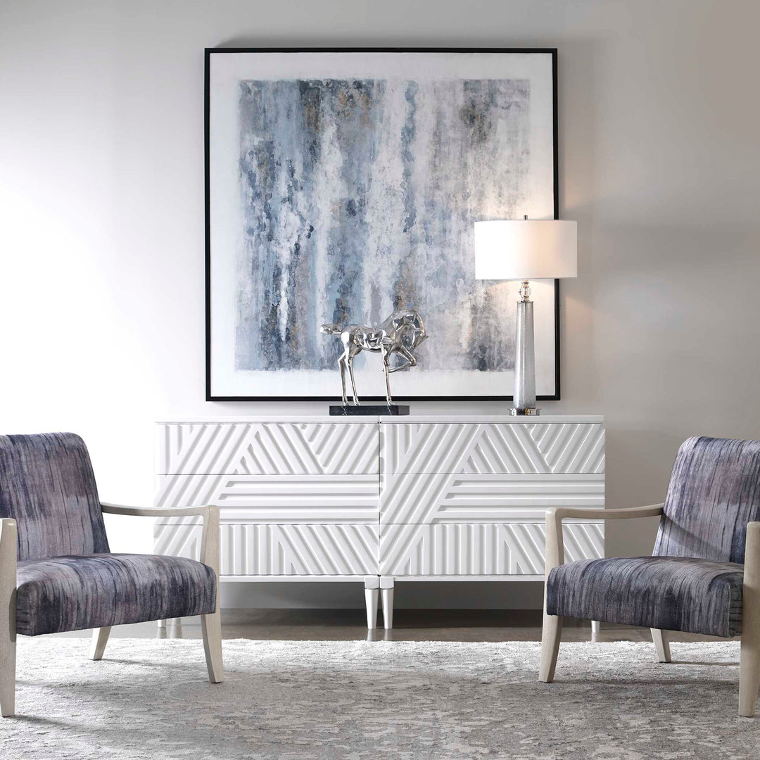 American Home Furniture Uttermost Colby White Drawers