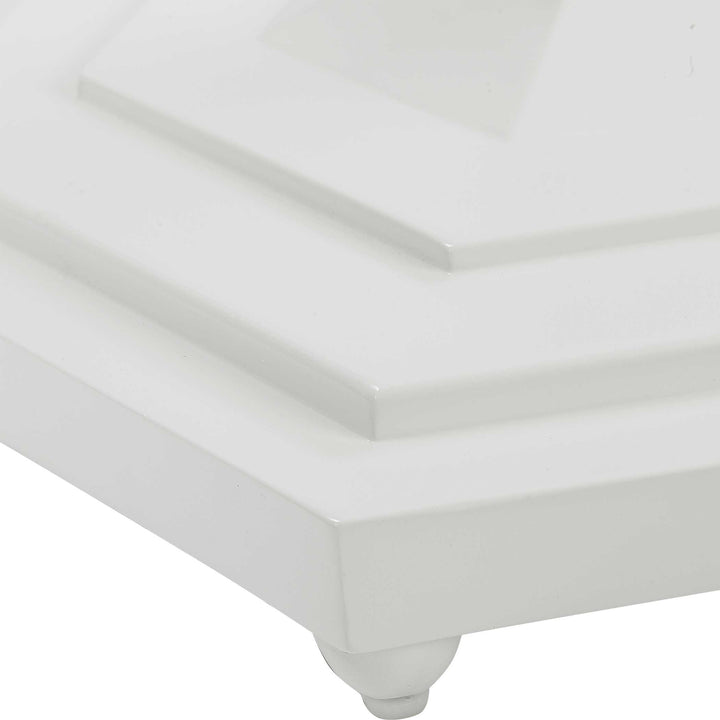 American Home Furniture Uttermost Kabarda White Foyer Table