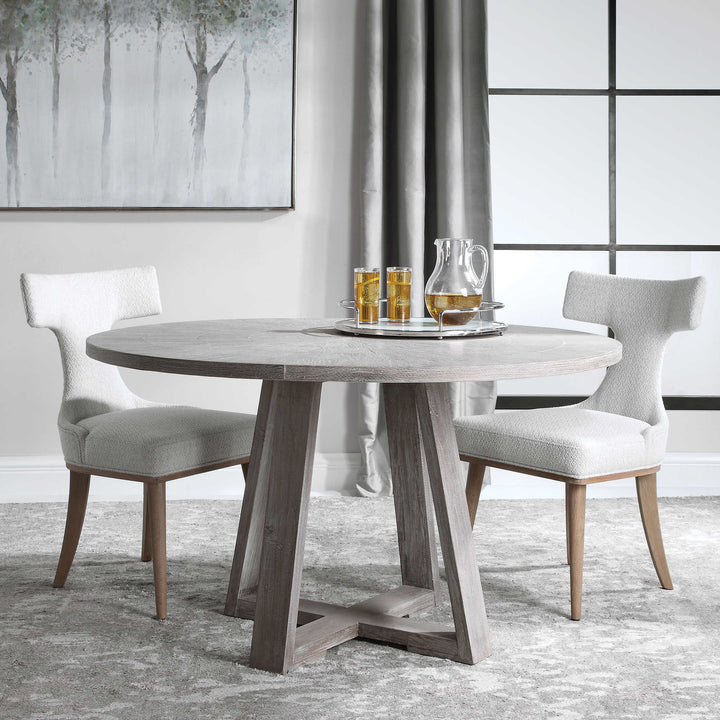 American Home Furniture Uttermost Gidran Gray Dining Table