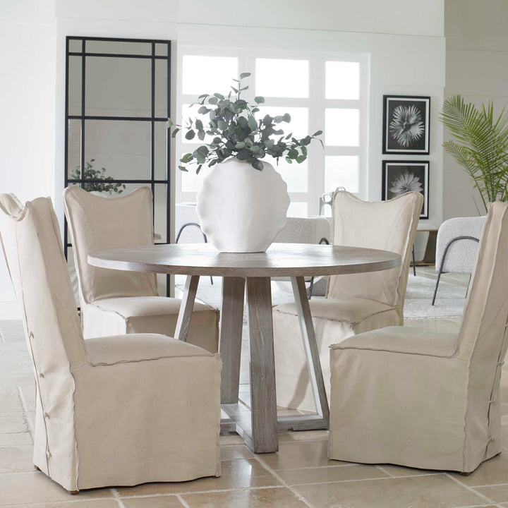 American Home Furniture Uttermost Gidran Gray Dining Table