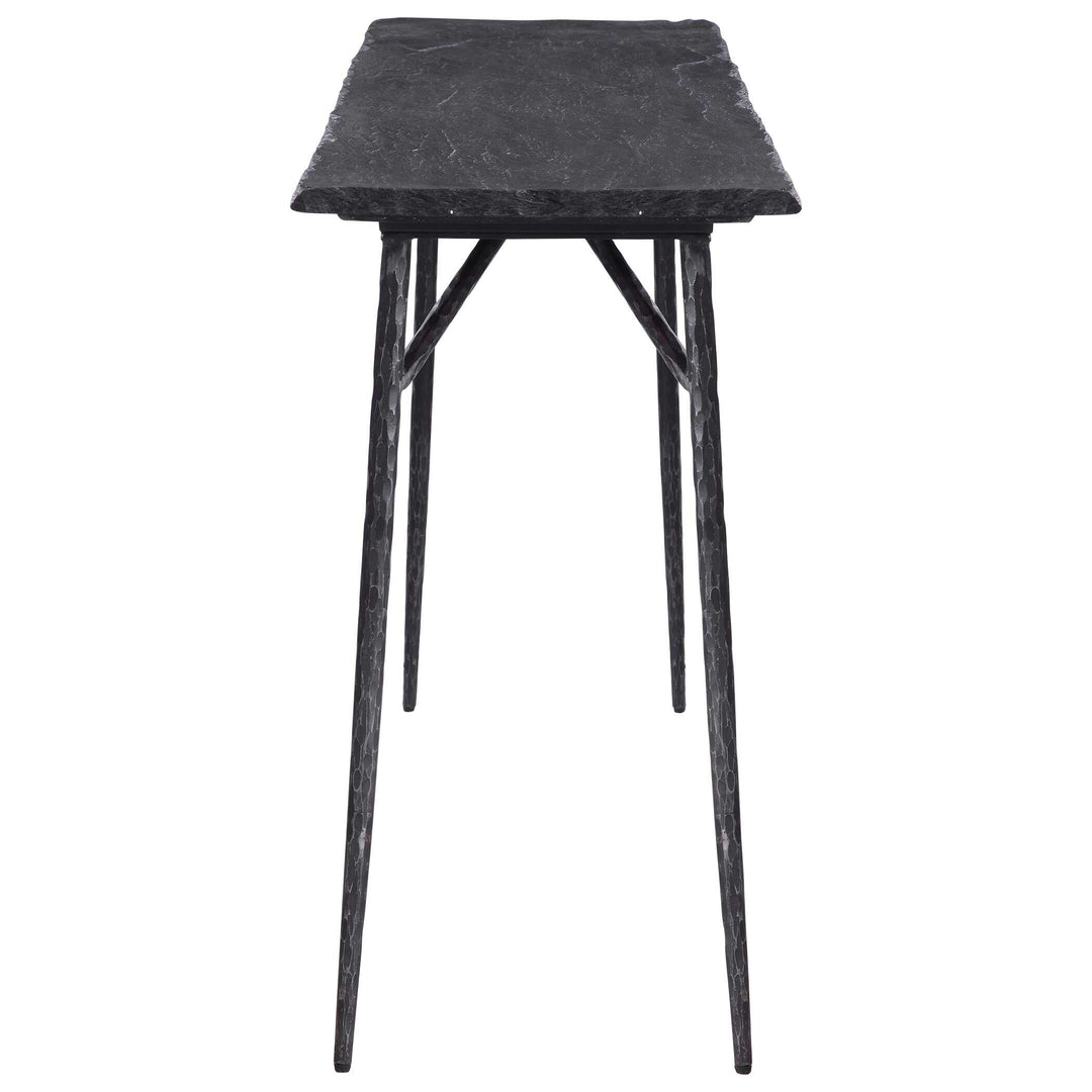 American Home Furniture Uttermost Kaduna Slate Console Table