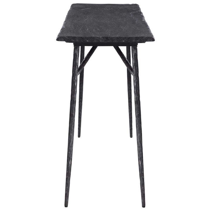 American Home Furniture Uttermost Kaduna Slate Console Table