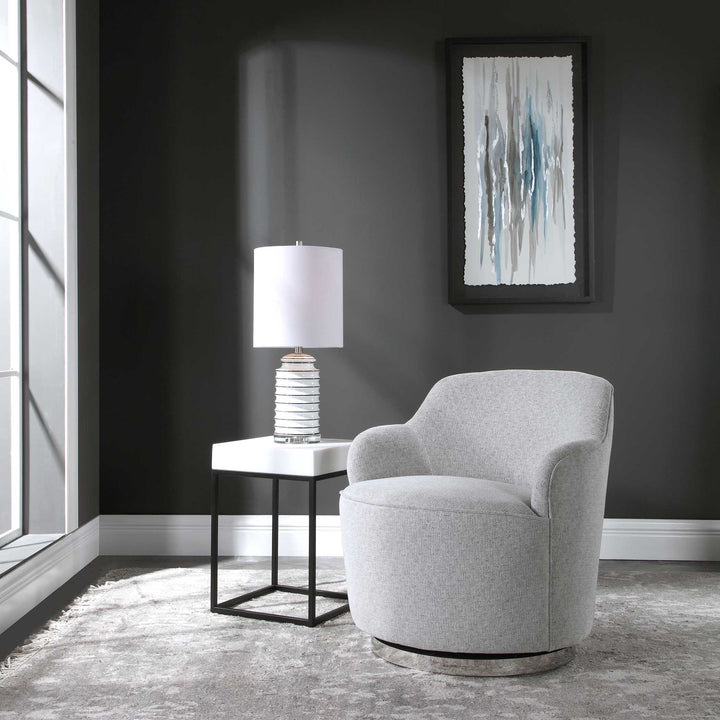American Home Furniture Uttermost Hobart Casual Swivel Chair