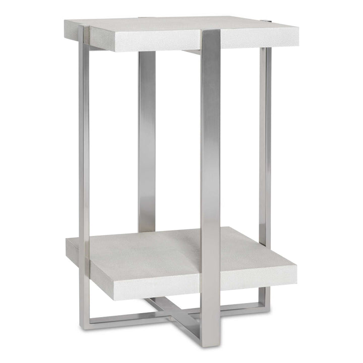American Home Furniture Uttermost Arnaut White Accent Table