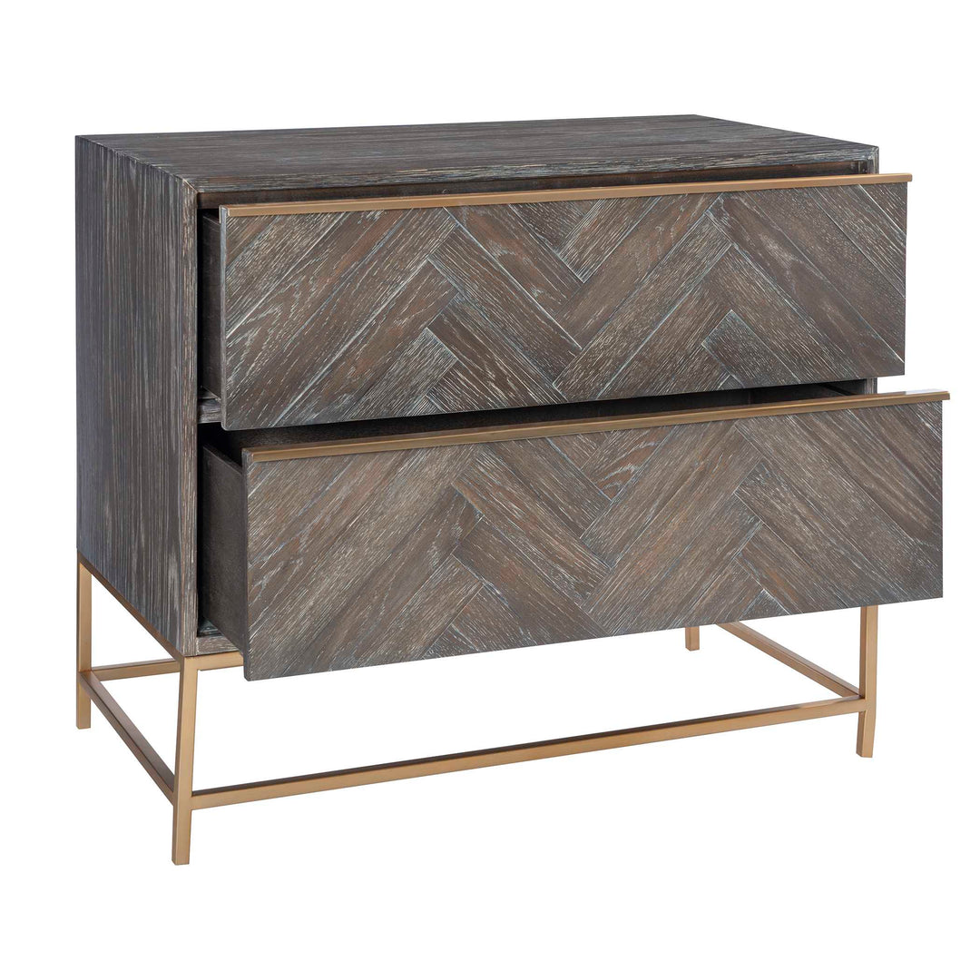 American Home Furniture Uttermost Armistead Dark Walnut Drawer Chest