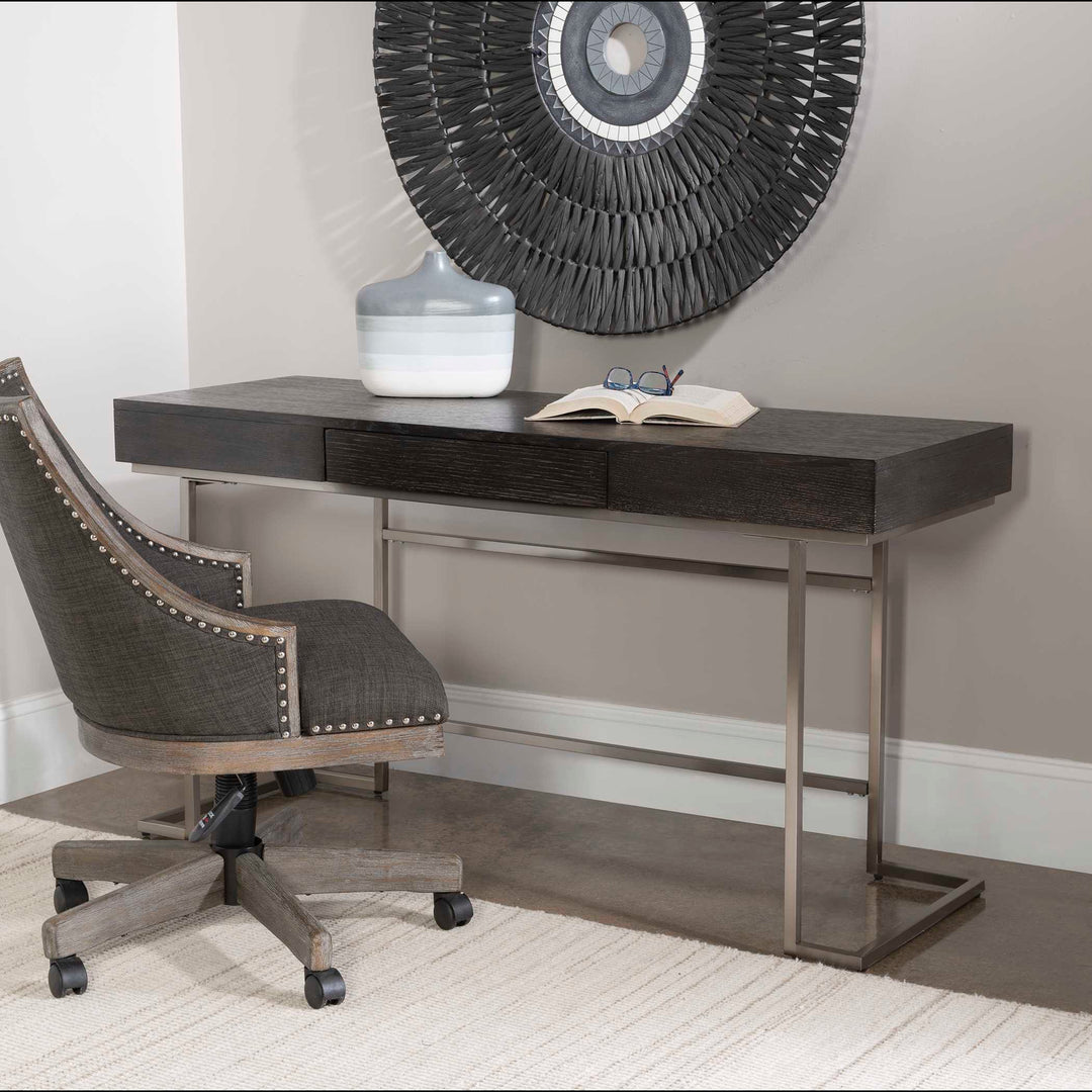 American Home Furniture Uttermost Claude Modern Oak Desk