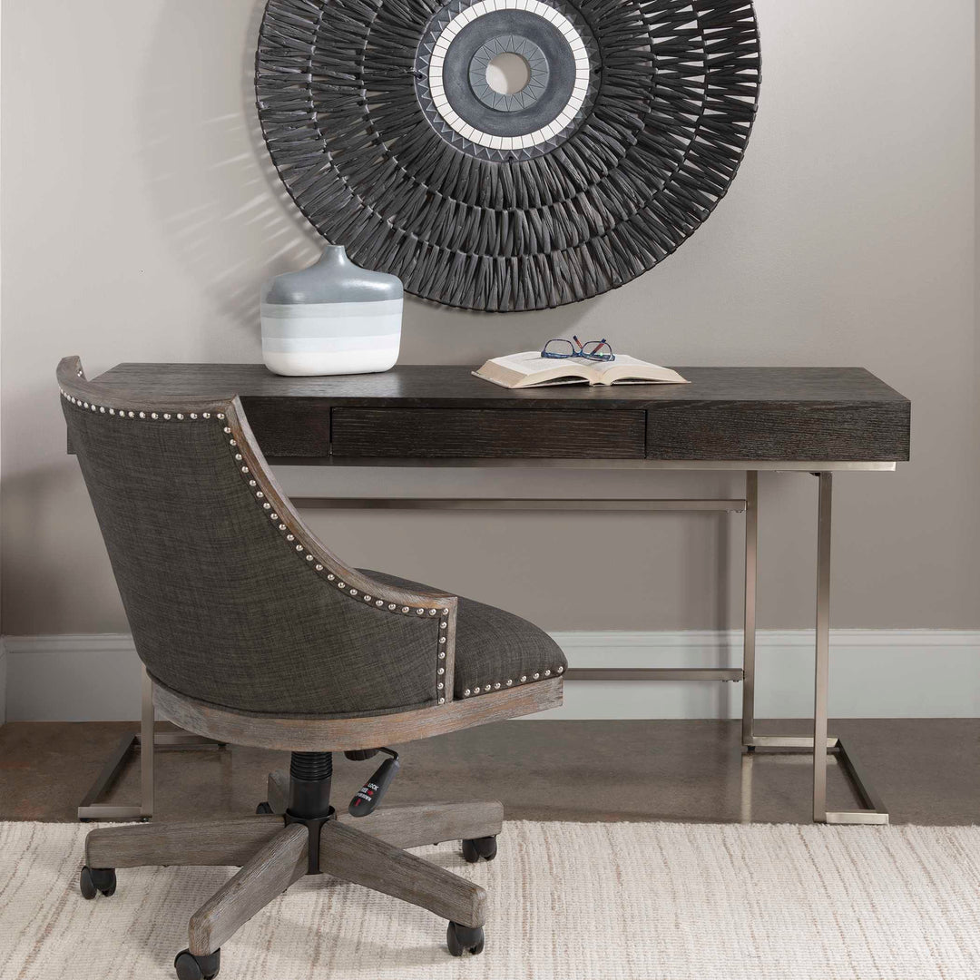 American Home Furniture Uttermost Claude Modern Oak Desk