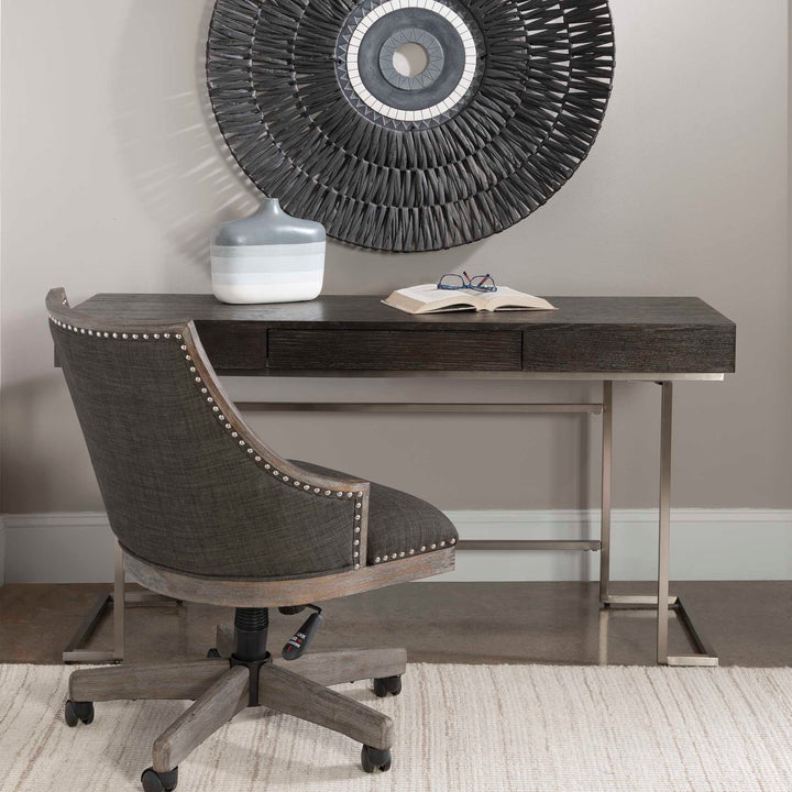 American Home Furniture Uttermost Claude Modern Oak Desk