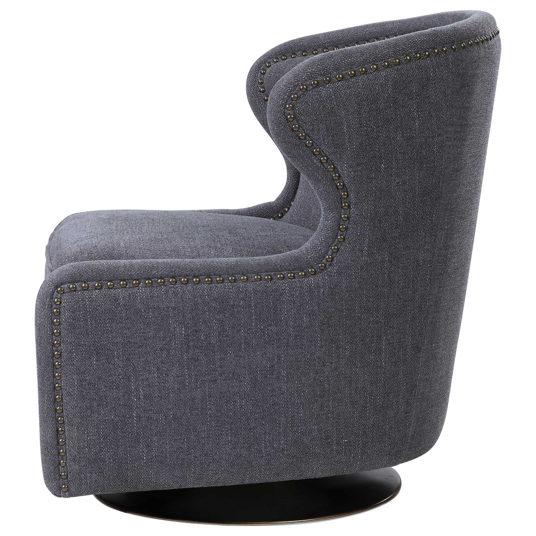 American Home Furniture Uttermost Biscay Swivel Chair