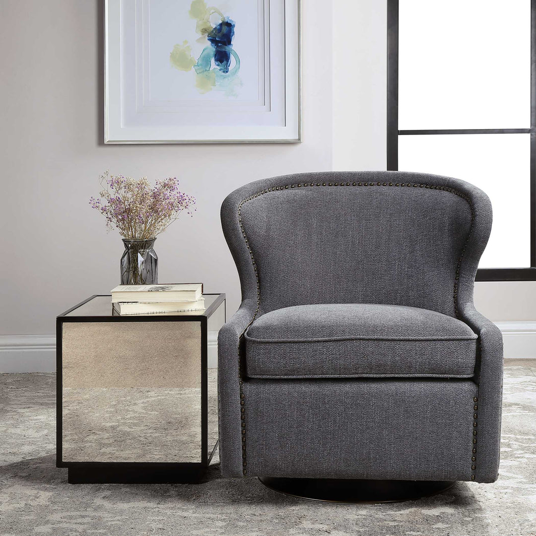 American Home Furniture Uttermost Biscay Swivel Chair