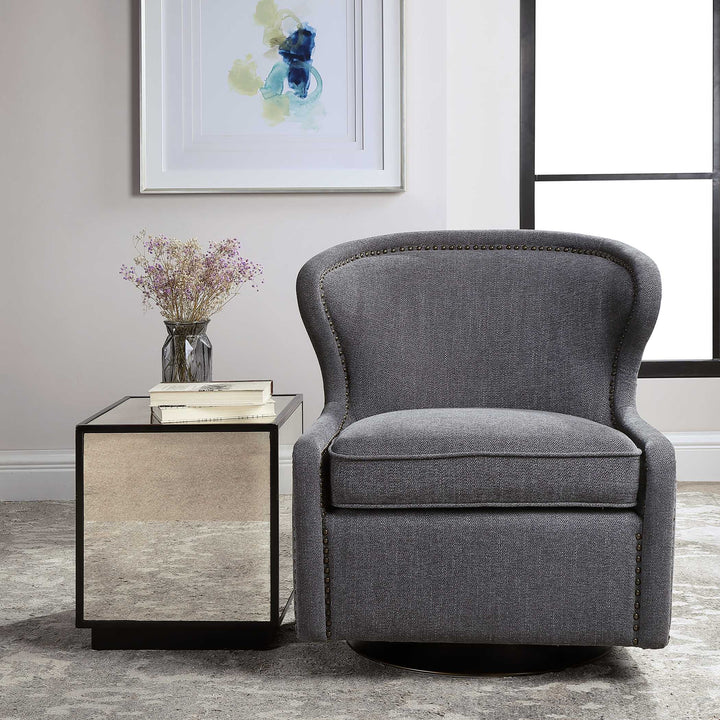 American Home Furniture Uttermost Biscay Swivel Chair