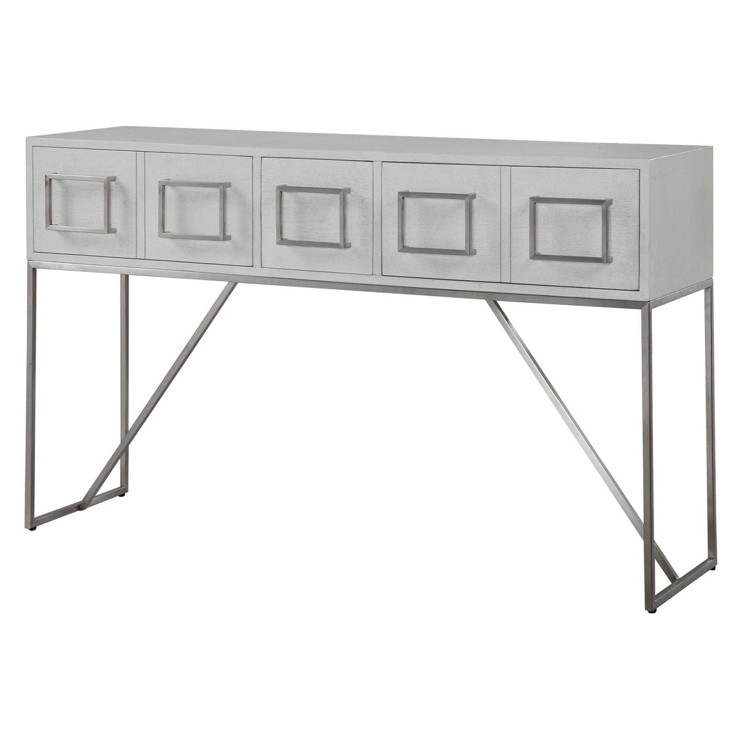 American Home Furniture Uttermost Abaya White Console Table