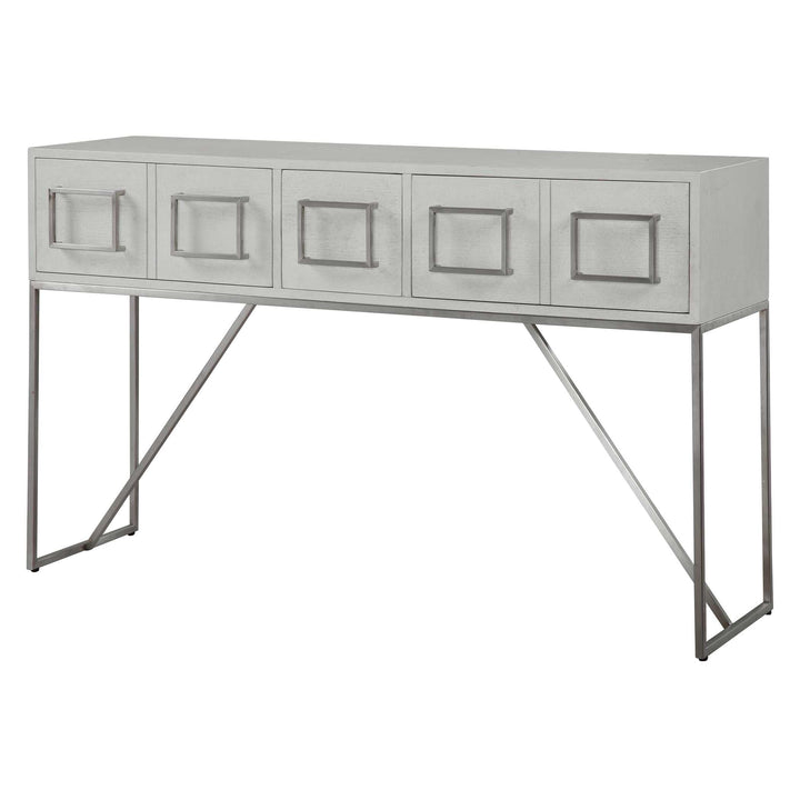 American Home Furniture Uttermost Abaya White Console Table