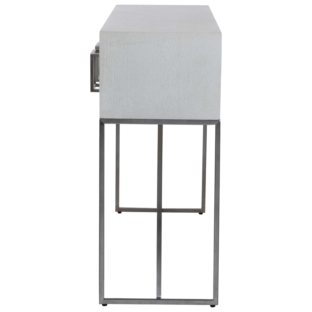 American Home Furniture Uttermost Abaya White Console Table