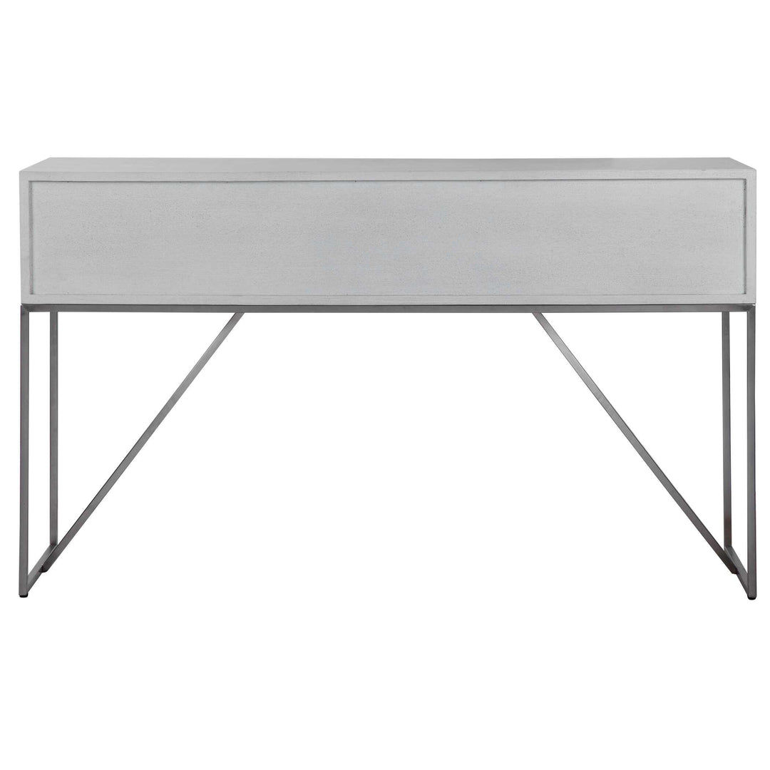 American Home Furniture Uttermost Abaya White Console Table