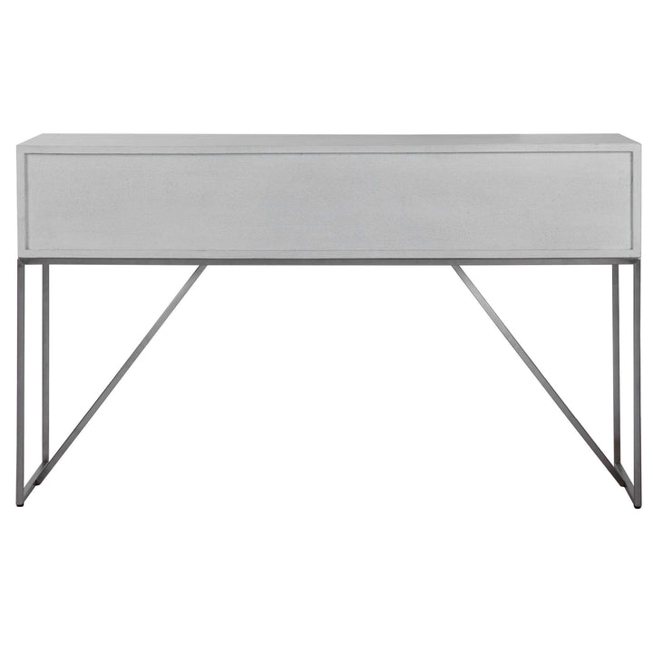 American Home Furniture Uttermost Abaya White Console Table