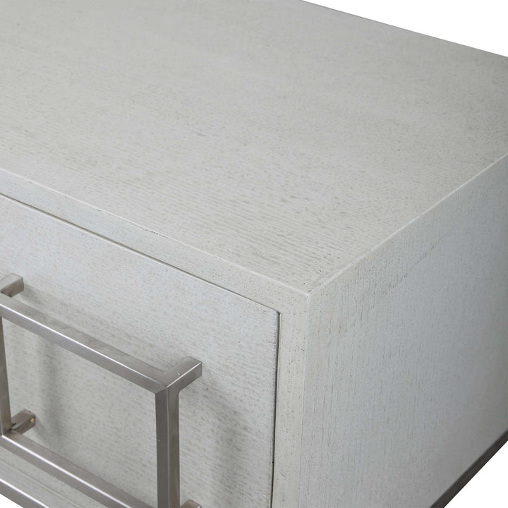 American Home Furniture Uttermost Abaya White Console Table