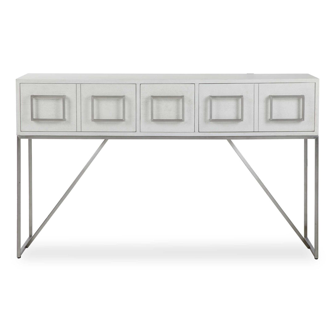 American Home Furniture Uttermost Abaya White Console Table