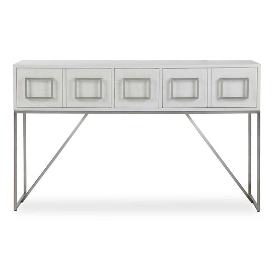 American Home Furniture Uttermost Abaya White Console Table