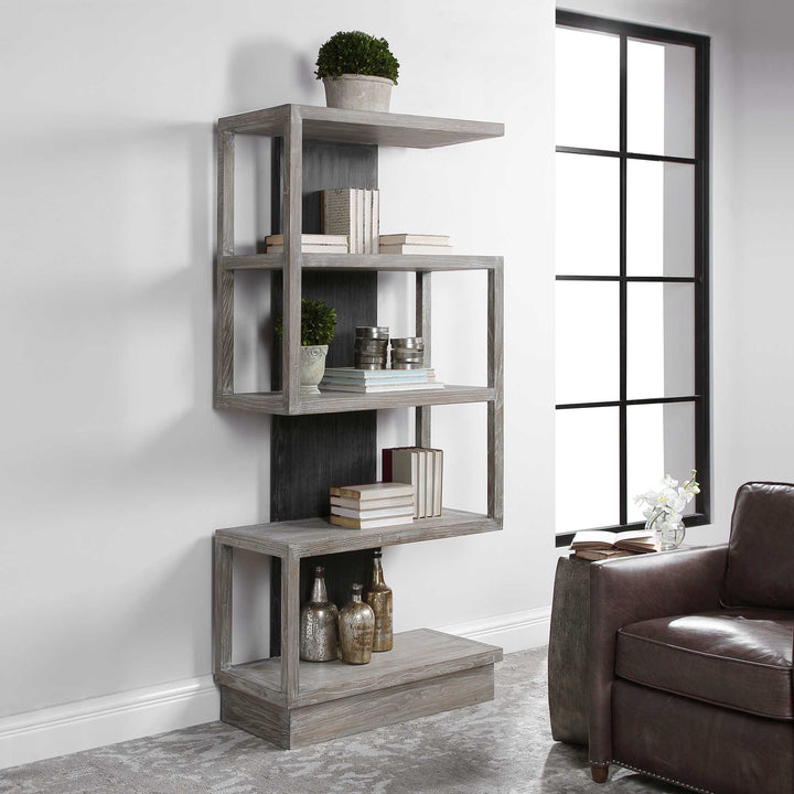 American Home Furniture Uttermost Nicasia Modern Etagere