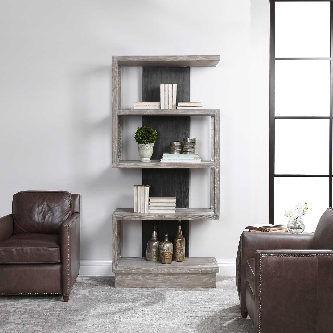 American Home Furniture Uttermost Nicasia Modern Etagere