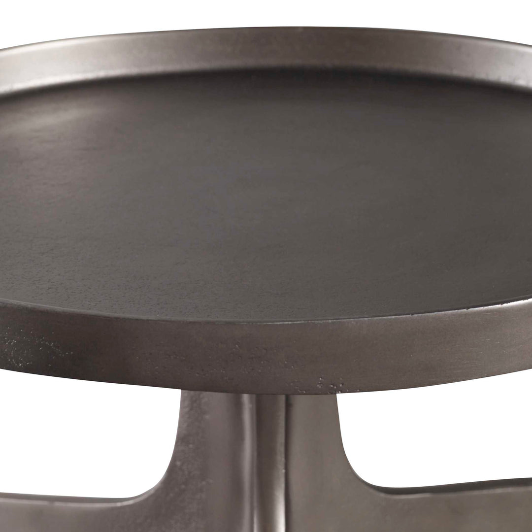 American Home Furniture Uttermost Kenna Nickel Accent Table
