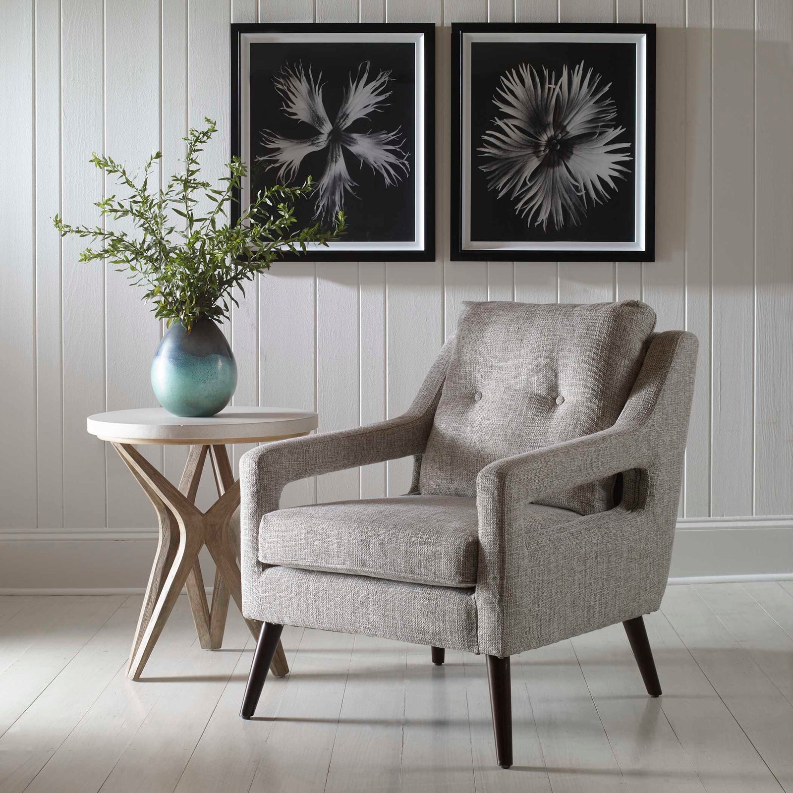 American Home Furniture Uttermost O'Brien Neutral Armchair