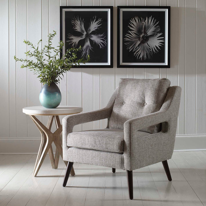 American Home Furniture Uttermost O'Brien Neutral Armchair